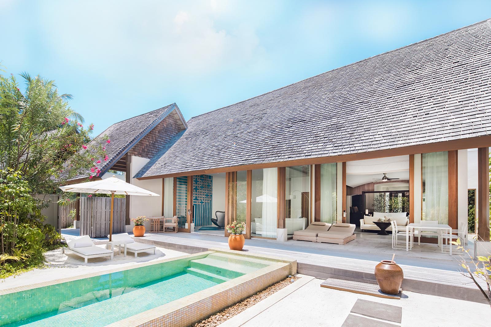 Three Bedroom Beach Suite With Pool at Conrad Maldives Rangali Island - photo 1