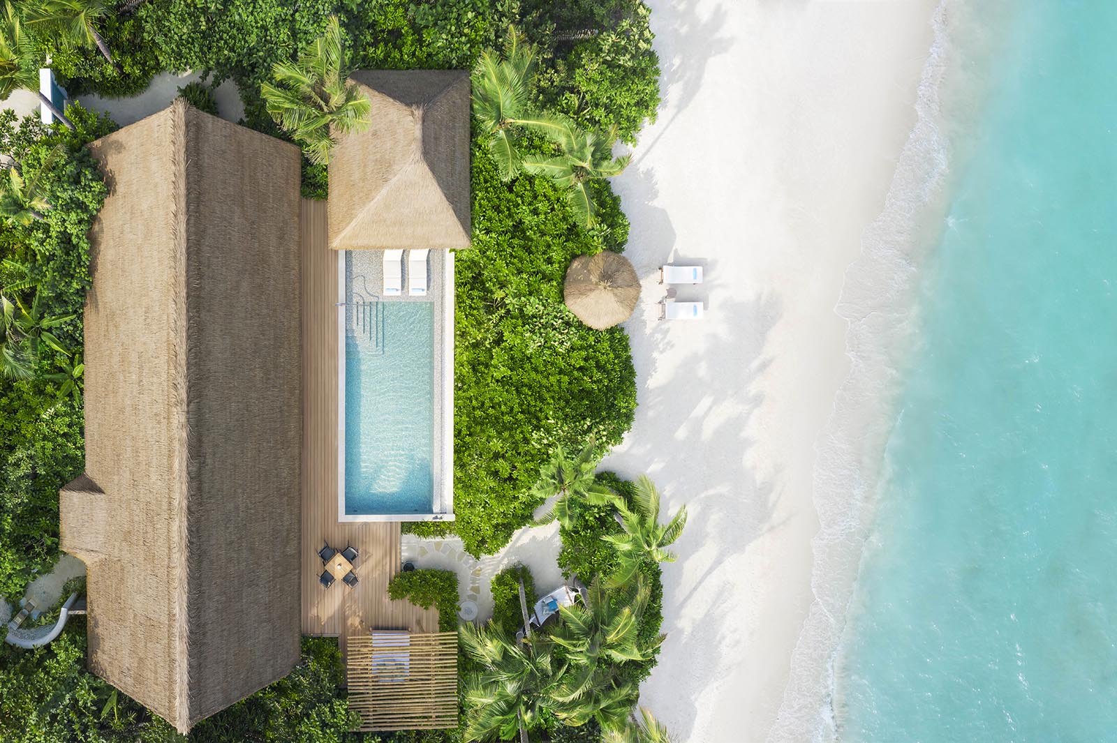 King Beach Villa With Pool at Waldorf Astoria Maldives Ithaafushi - photo 1